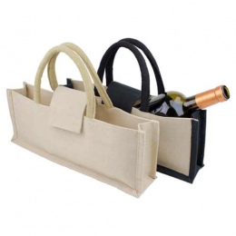 Wholesale Single Bottle Jute Cotton Wine Tote Bags Manufacturers in Japan 